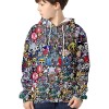 YIMIAO Garçon Fille One Piece Sweat à Capuche Impression 3D Couleur Pull Homme Japonais Luffy Ace Hoodie Pullover S 
