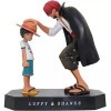 Anime One Piece Luffy Shanks Figure Jouet Anime PVC Collection Modèle Style de Toucher sa tête Figurines Personnages pour Bur