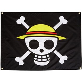 GE Animation Ge-6468&nbsp;One Piece Luffy Chapeau de Paille de Drapeau de Pirate