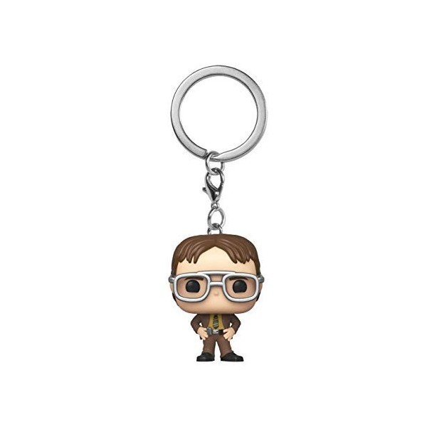 Funko POP! Keychain: The Office - Dwight Schrute - Mini-figurine en Vinyle à Collectionner Porte-clés Fantaisie - Cadeau de N