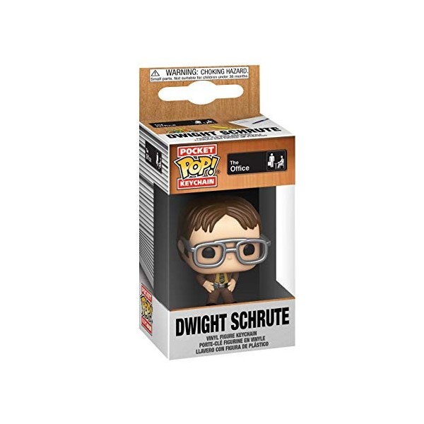 Funko POP! Keychain: The Office - Dwight Schrute - Mini-figurine en Vinyle à Collectionner Porte-clés Fantaisie - Cadeau de N