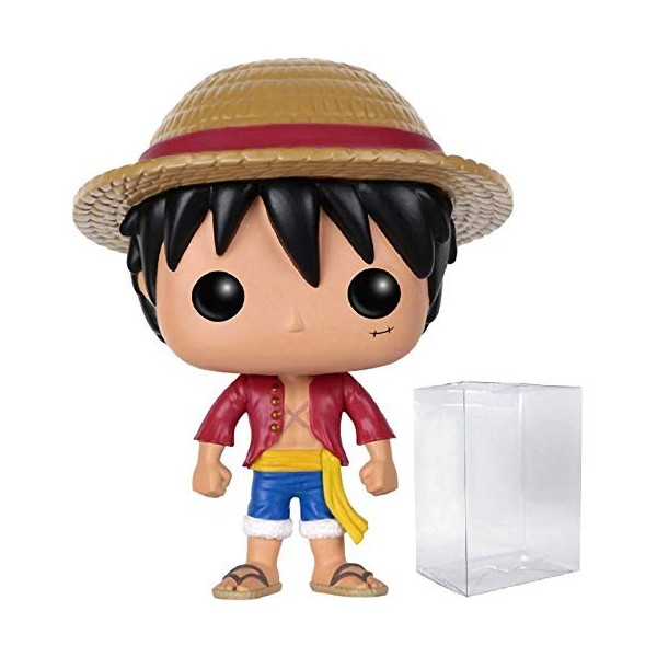 Funko Pop Anime : One Piece - Figurine en Vinyle Monkey D. Luffy avec étui de Protection