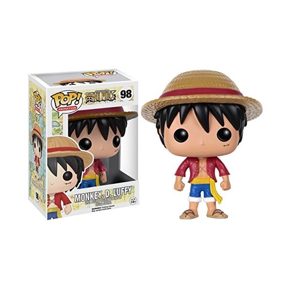Funko Pop Anime : One Piece - Figurine en Vinyle Monkey D. Luffy avec étui de Protection