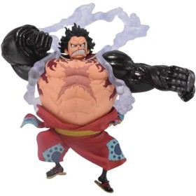 Banpresto - One Piece King of Artist The Monkey.D.Luffy Gear4 Wanokuni, Multicolore