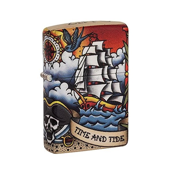 Zippo Lighter, Brass, Blue, One Size 49532