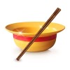 LVMMO Bol One Piece Merch avec Baguettes Luffy Manga Bol Ramen Chapeau de Paille Cadeau en Porcelaine Ramen Soupe en Bowl Set