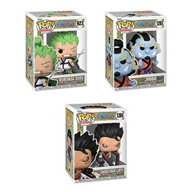 Funko Pop ! Une pi ce : - Lot de 3 - Roronoa Zoro, Jinbe et Snake-Man Luffy