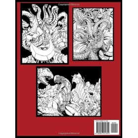 Midnight Kạijụ Coloring Book: Giant Monsters Images On Dark Background Featuring With Beautiful Illustrations For Adults To R