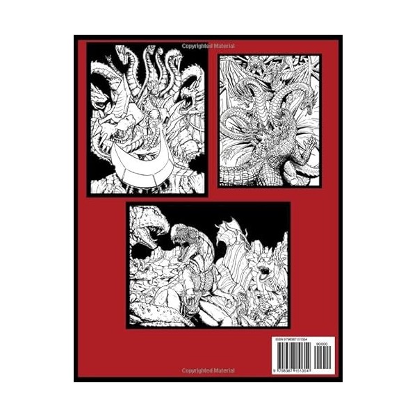 Midnight Kạijụ Coloring Book: Giant Monsters Images On Dark Background Featuring With Beautiful Illustrations For Adults To R