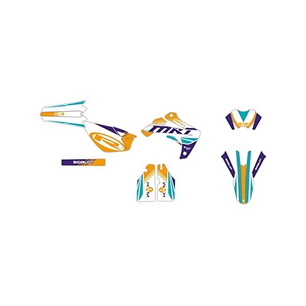 KIT DECO MOTOCROSS ADAPTABLE RIEJU MRT 50 DE 2009 à 2021 KAIJU ORANGE