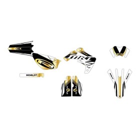 KIT DECO MOTOCROSS ADAPTABLE RIEJU MRT 50 DE 2009 à 2021 KAIJU NOIR OR