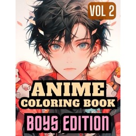 Anime Coloring Book , Boys Edition: Japanese Manga Drawing Book