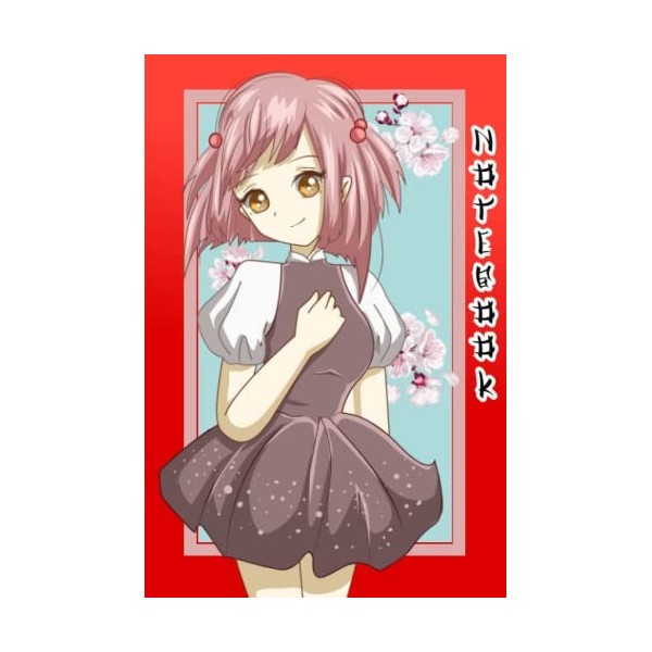 NOTEBOOK: Carnet de notes - Journal Intime - visuel Mangas: 120 pages lignées - format 15,24 x 22,86 - super carnet anime pou