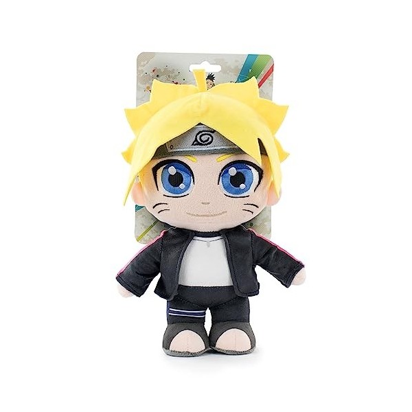 Peluche des Personnages de Boruto - 27cm - Boruto Uzamaki, Sarada Uchiha, Mitsuki - Qualité Super Soft Boruto Uzamaki avec B