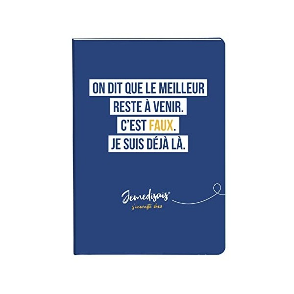 Clairefontaine 115931C - Un Carnet Broché motif Floral Encre Bleue - A5 14,8x21cm - 128 Pages Lignées Papier Blanc 90g - Elas