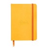 RHODIA 117308C - Carnet Souple Saphir - A6 - Ligné - 144 pages - Papier Clairefontaine Ivoire 90 g/m - Marque-Page, Fermeture