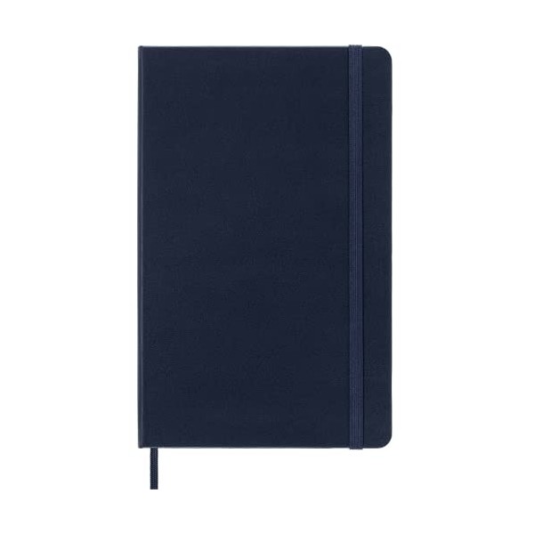 Moleskine - Carnet de Notes Classique Papier Blanche - Journal Couverture Rigide et Fermeture par Elastique, Taille Grand For