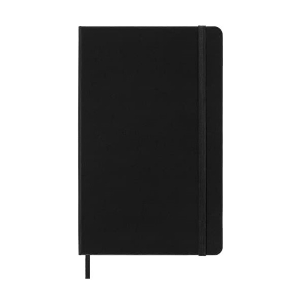Moleskine - Carnet de Notes Classique Papier Blanche - Journal Couverture Rigide et Fermeture par Elastique, Taille Grand For