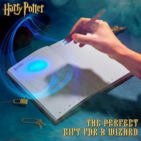 Harry Potter Carnet de Note Journal Intime Fille avec Cadenas et Stylo Encre Invisible avec lumière UV Carnet Secret Papeteri