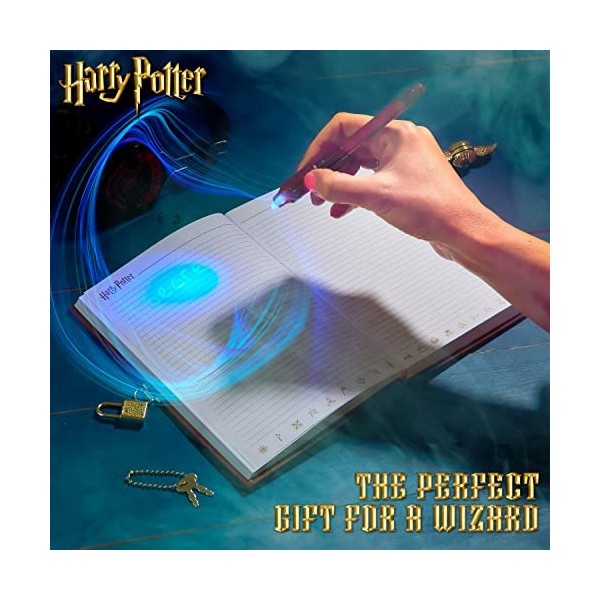 Harry Potter Carnet de Note Journal Intime Fille avec Cadenas et Stylo Encre Invisible avec lumière UV Carnet Secret Papeteri