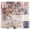 220Pcs Papiers Vintage Scrapbooking Autocollants Décoratifs Stickers Adhésif Gommettes Etiquettes Rétro Papeterie DIY Album P