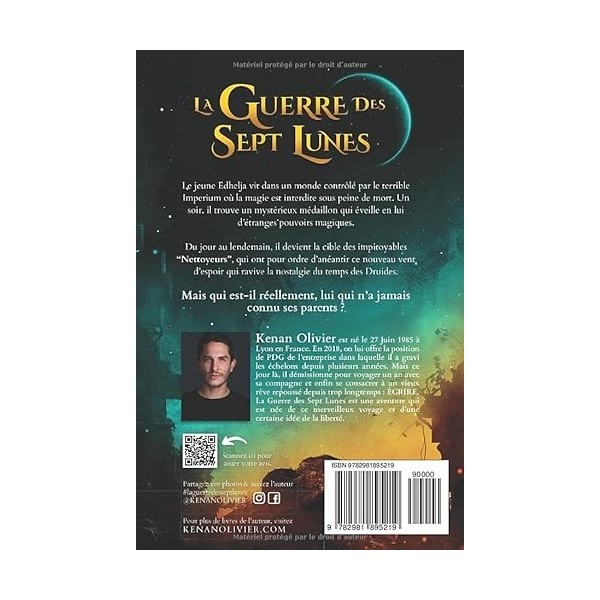 La Guerre des Sept Lunes: Edhelja et lOdelunier Perdu Tome 1 