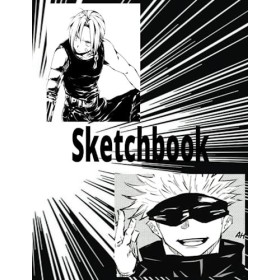 Sketchbook: Manga: "Manga Marvels: A Sketchbook for Mangakas" Drawing Book size 8.5 x 11 Sketchbook For Kids 