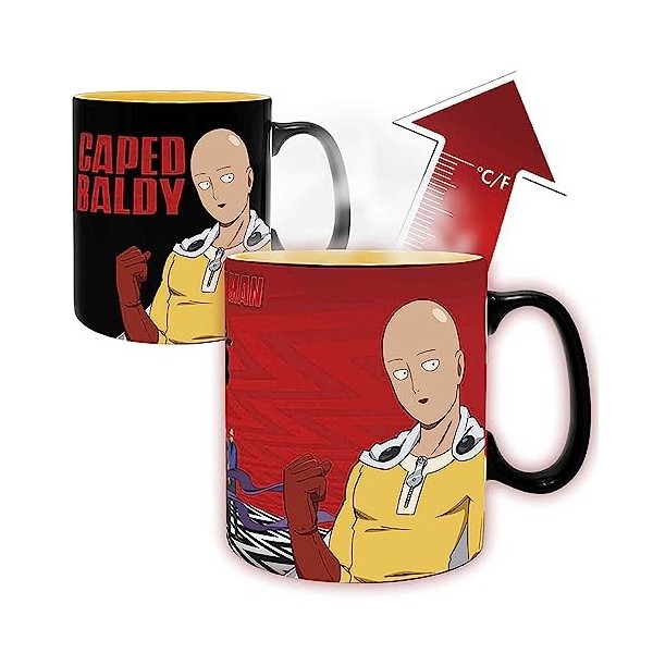 ABYSTYLE - ONE PUNCH MAN Mug Thermo-réactif Saitama & Garoh