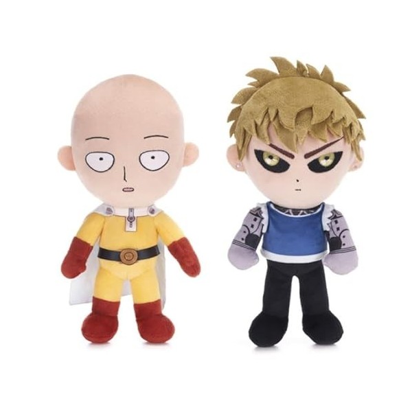 UKToyworld One Punch Man Saitama Genos Peluche Douce Saitama Genos 30,5 cm Saitama 