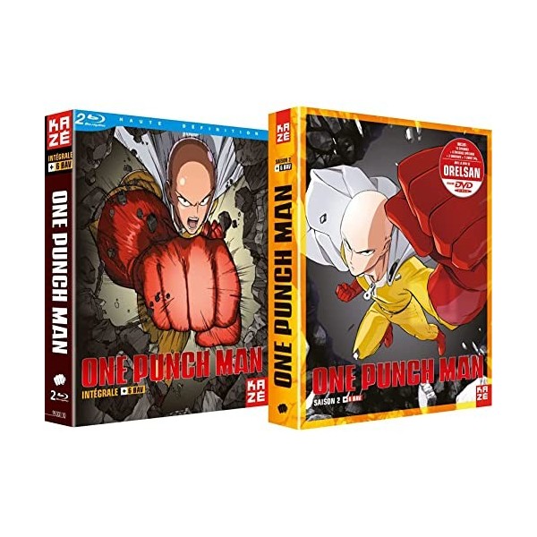 One Punch Man-Intégrale + 6 OAV [Blu-Ray] & One Punch Man [Édition Collector]