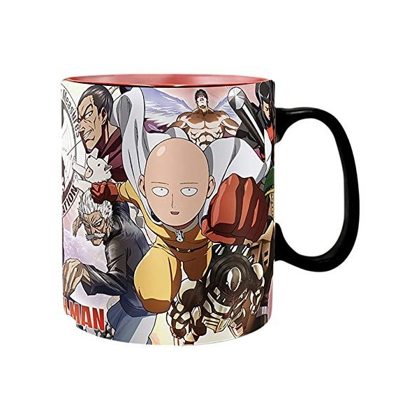 ABYSTYLE - One Punch Man Mug Thermo-réactif Héros Grand Contenant