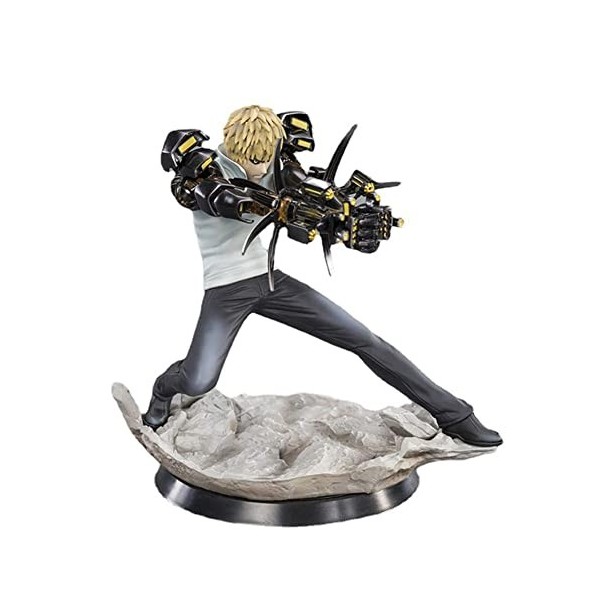 Figurine One Punch Man Genos - Personnages de dessin animé - Design mobile en argile PVC - Décoration dintérieur - Cadeau de