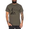 Saitama OK T-Shirt pour Homme Saitama Punch One Anime Manga, Farbe2:Gris Chiné, Größe2:Small