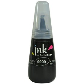GRAPH’IT Ink flacon d’encre de 25ml pour recharger les marqueurs à alcool Graph’It et Graph’It Brush - Couleur Black 9909 