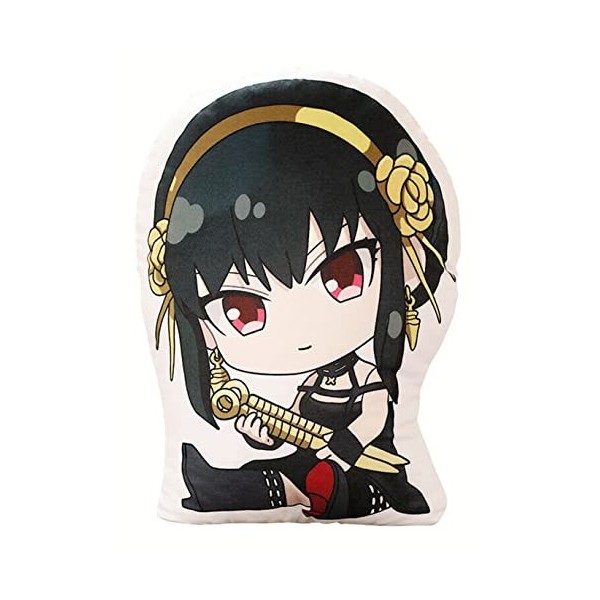 SPIRTUDE Anya Forger Coussin décoratif de 40,6 cm avec inscription « Spy x Family »