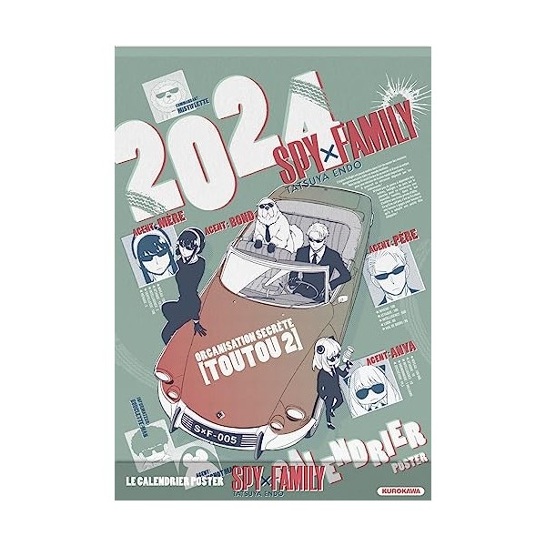 Calendrier Spy x Family 2024