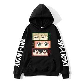 zhedu Spy X Family Hoodies Anya Forger Anime Hoodies Imprimé Sweat À Capuche Surdimensionné Hommes Femmes Style Hip-Hop Sweat