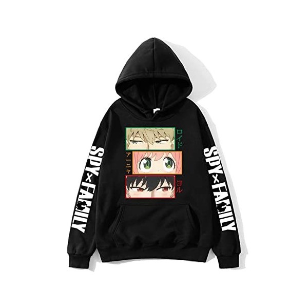 zhedu Spy X Family Hoodies Anya Forger Anime Hoodies Imprimé Sweat À Capuche Surdimensionné Hommes Femmes Style Hip-Hop Sweat