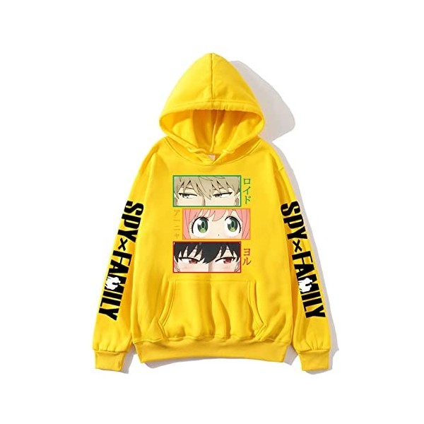 zhedu Spy X Family Hoodies Anya Forger Anime Hoodies Imprimé Sweat À Capuche Surdimensionné Hommes Femmes Style Hip-Hop Sweat
