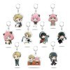 ZYLEDW Porte-clés de la Spy X Family, 10 pièces Porte-clés de la Spy X Family, Anime Character Pendentif Poupée Porte-clés en