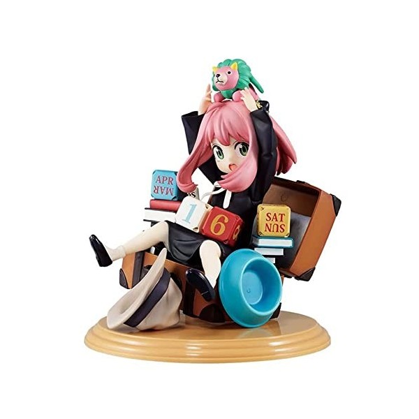 ACPUF Spy x Family Anime Figurine Action Figure Statue ModèLe Personnage Collection Cadeau, 16cm Anya Forger 