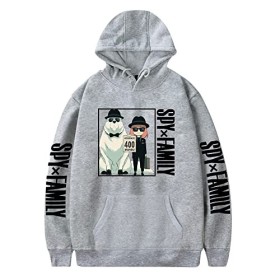 LKY STAR Anime Spy x Family Merch Unisexe Sweatshirt Anya Forger Cosplay Sweats à Capuche pour Hommes Femmes Hoody