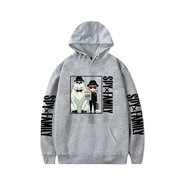 LKY STAR Anime Spy x Family Merch Unisexe Sweatshirt Anya Forger Cosplay Sweats à Capuche pour Hommes Femmes Hoody