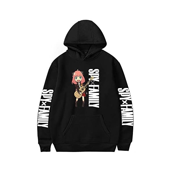 LKY STAR Anime Spy x Family Merch Unisexe Sweatshirt Anya Forger Cosplay Sweats à Capuche pour Hommes Femmes Hoody