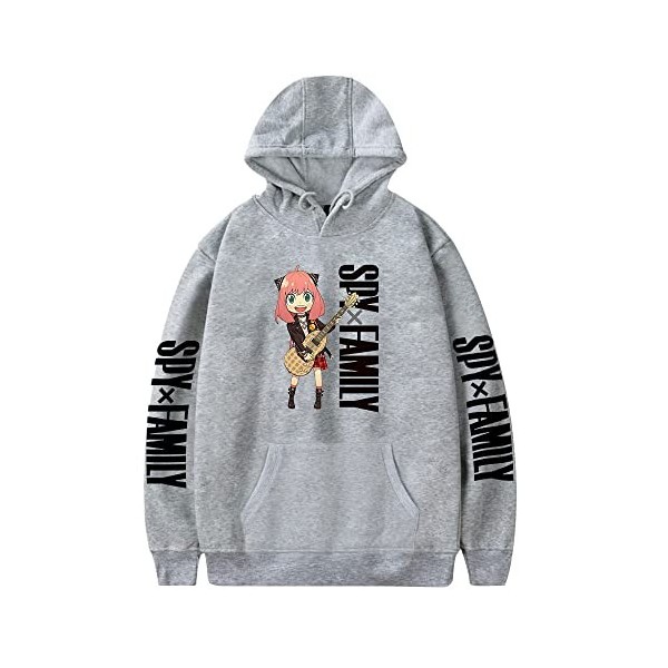 LKY STAR Anime Spy x Family Merch Unisexe Sweatshirt Anya Forger Cosplay Sweats à Capuche pour Hommes Femmes Hoody