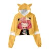 acsefire Sweat Anime Cosplay Femmes Filles Spy x Family 3D Sweat à Capuche à Manches Longues Anya Forger Pull avec Oreille de