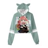 acsefire Sweat Anime Cosplay Femmes Filles Spy x Family 3D Sweat à Capuche à Manches Longues Anya Forger Pull avec Oreille de