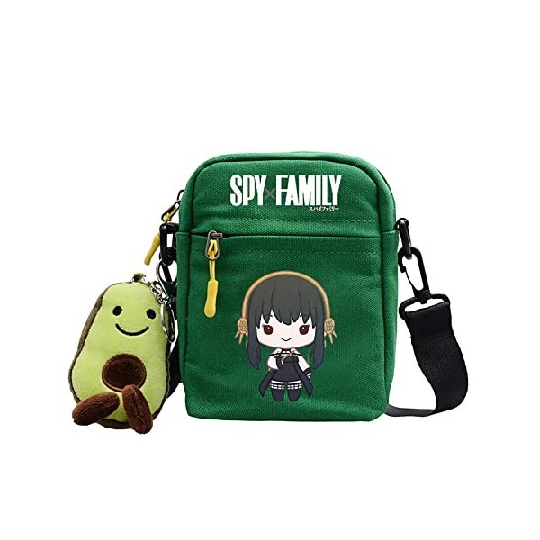 flowereyes Spy X Family Sac à bandoulière avec bandoulière réglable Anya Forger Daypack Sac fourre-tout Cartable Causal Forge