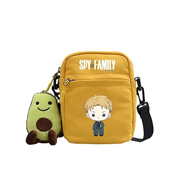 flowereyes Spy X Family Sac à bandoulière avec bandoulière réglable Anya Forger Daypack Sac fourre-tout Cartable Causal Forge