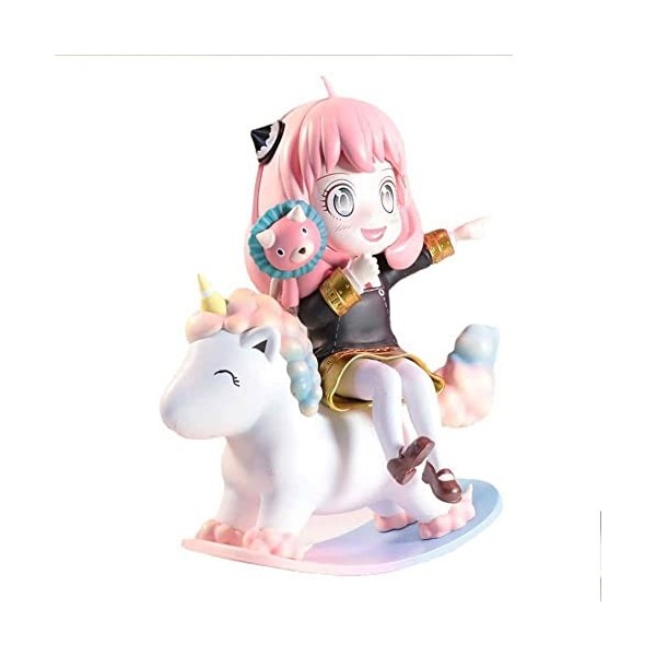 REOZIGN Spy Family Figurine, Anya forger Figurine 15cm/5,9 Pouces Figurine daction PVC Anya Cartoon Cosplay modèle de Person